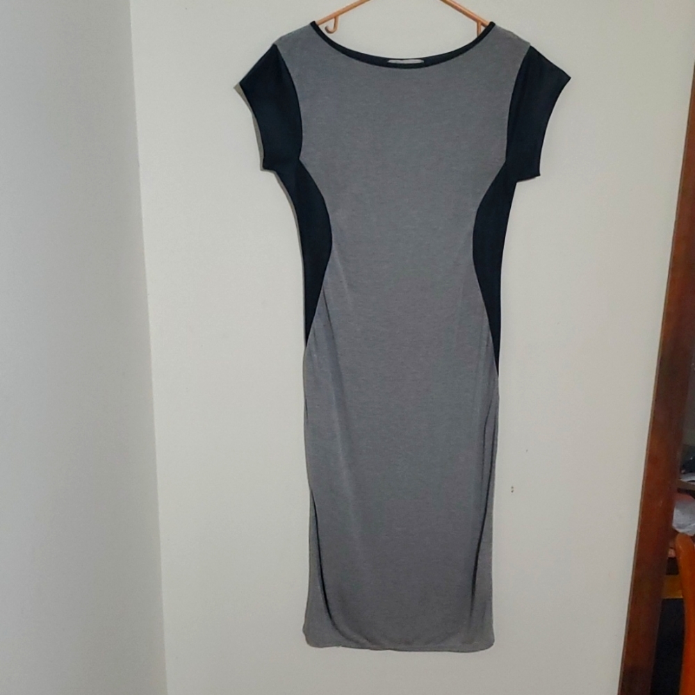 Black & Grey fitted dress